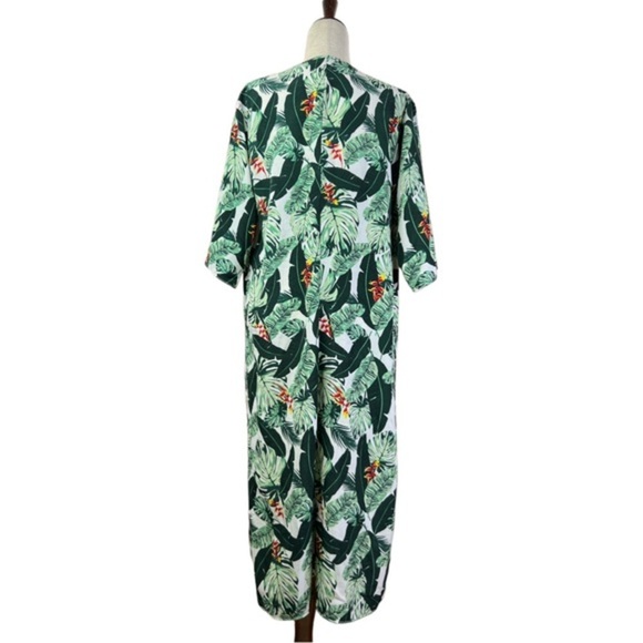 RACHEL ZOE PALM PRINT DUSTER COVER UP SZ OS - Picture 9 of 14